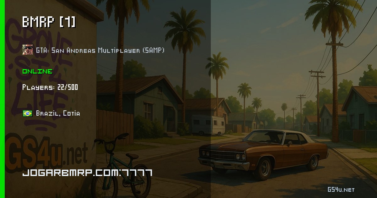 BMRP [1] - GTA: San Andreas Multiplayer (SAMP) server - jogarbmrp.com:7777