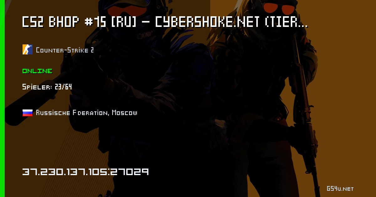 CS2 BHOP #15 [RU] — CYBERSHOKE.NET (TIER 1-2 - EASY, ONLY EME - CS2 server