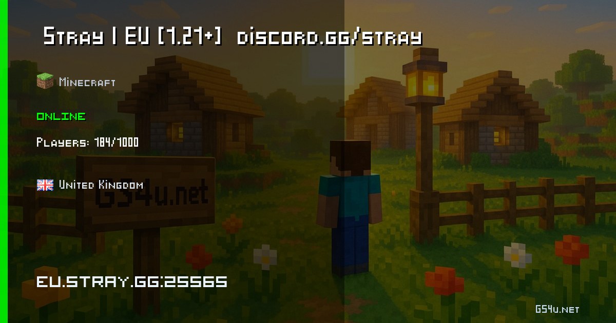 Stray | EU [1.21+] discord.gg/stray - Minecraft server - eu.stray.gg:25565