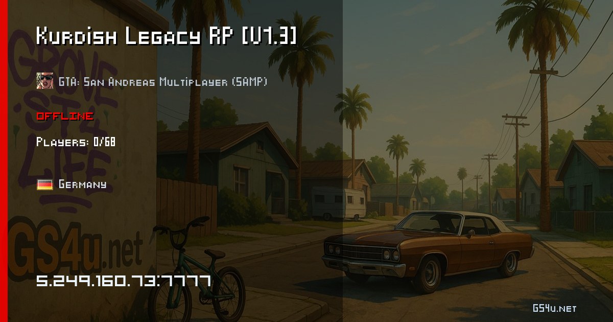Kurdish Legacy RP [V1.3] - GTA: San Andreas Multiplayer (SAMP) server